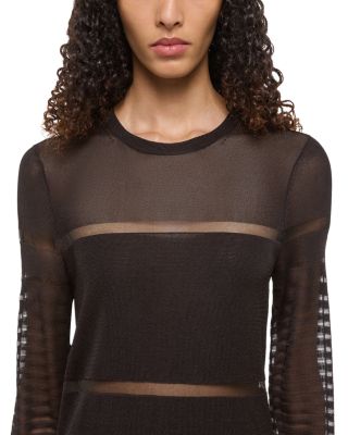 Shadow Striped Long Sweater