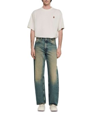 Faded Baggy Jeans in Blue Vinta