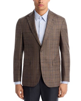 Midland Brushed Plaid Regular Fit Sport Coat