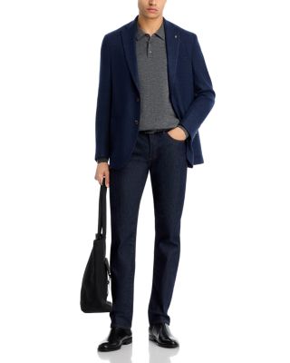  Hampton Melange Jersey Regular Fit Unstructured Sport Coat