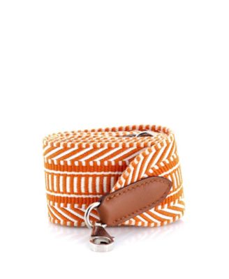 Pre-Owned HERMÈS - 50 Sangle Shoulder Strap Cavale Canvas