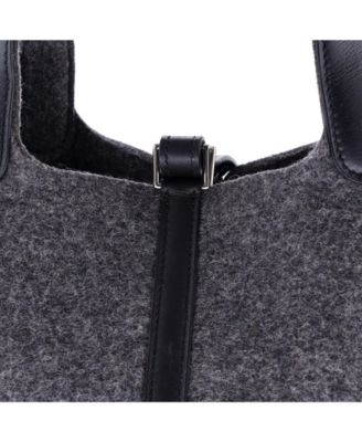 PM Picotin Lock Bag Felt with Leather