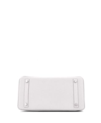 Birkin 30 Handbag Grey Togo with Palladium Hardware