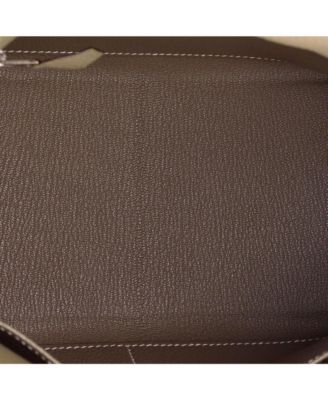 Kelly 28 Handbag Grey Togo with Palladium Hardware