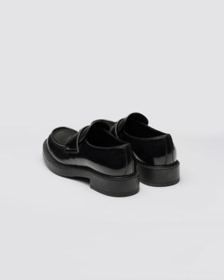 Men's Chocolate Brushed Leather Loafers