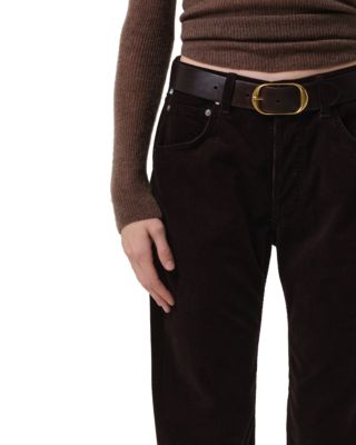 Winslow Low Rise Corduroy Boyfriend Jeans in Barrister