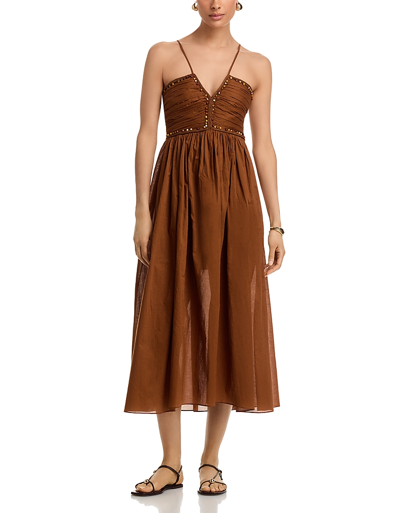 A.l.c A. L.c. Rumi Crocheted Trim Dress In Brown