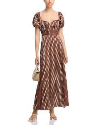 Polka Dot Lace Trim Dress - Exclusive