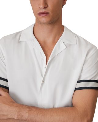 Asher Striped Cuff Camp Shirt