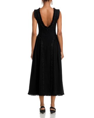 Boucle Sleeveless Midi Dress