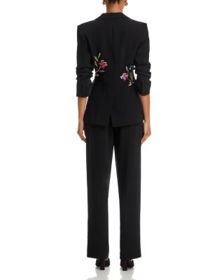 Floral Mixed Media Blazer