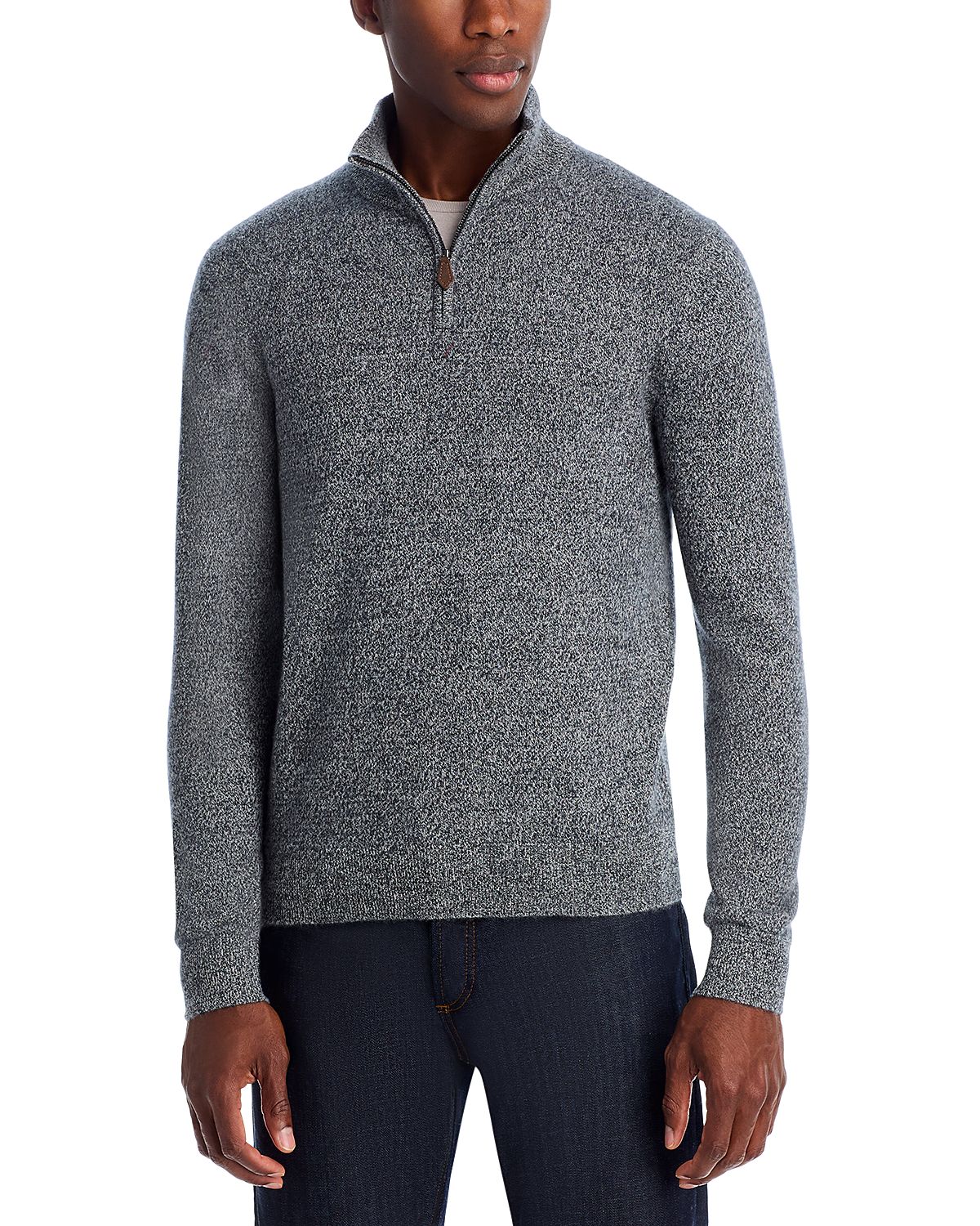 The Men's Store at Bloomingdale's Cashmere Quarter Zip Sweater - Exclusive
