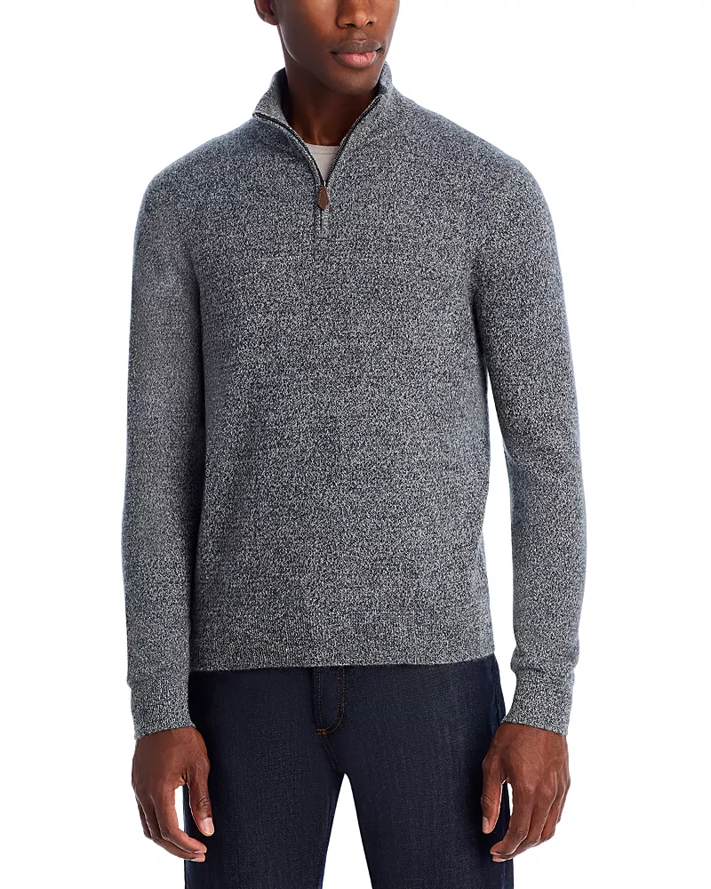 The Men's Store at Bloomingdale's Cashmere Quarter Zip Sweater - Exclusive