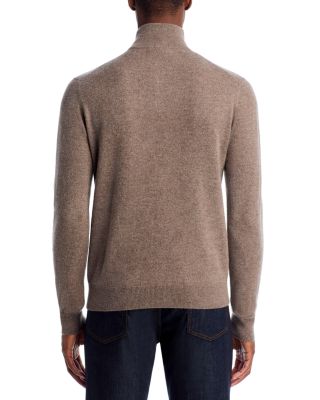 Mushroom Cashmere Quarter-Zip Sweater - Exclusive