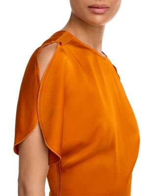 Gathered Waist Mini Dress