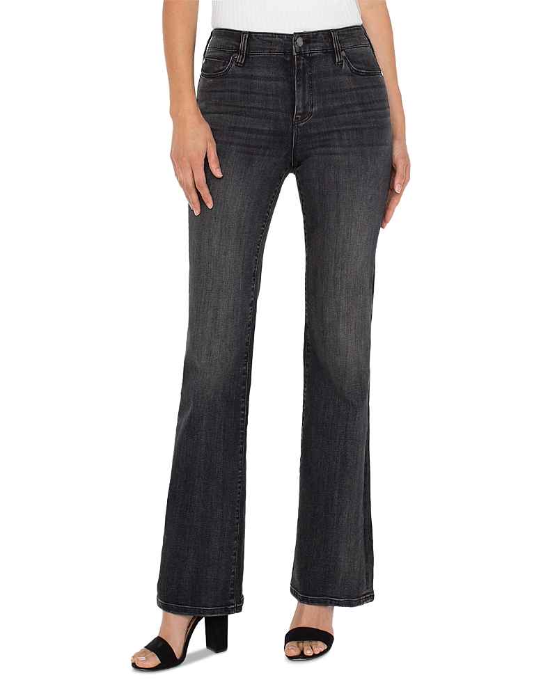 Liverpool Los Angeles Lucy Mid Rise Bootcut Jeans In North Loop In Black