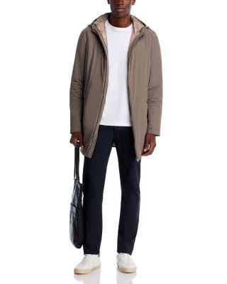 Travel Nylon Stretch Packable Hooded Parka 