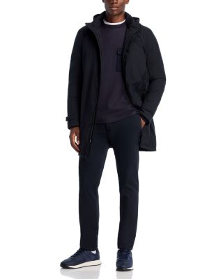 Functional Wardrobe Waterproof Down Overcoat with Hidden Hood