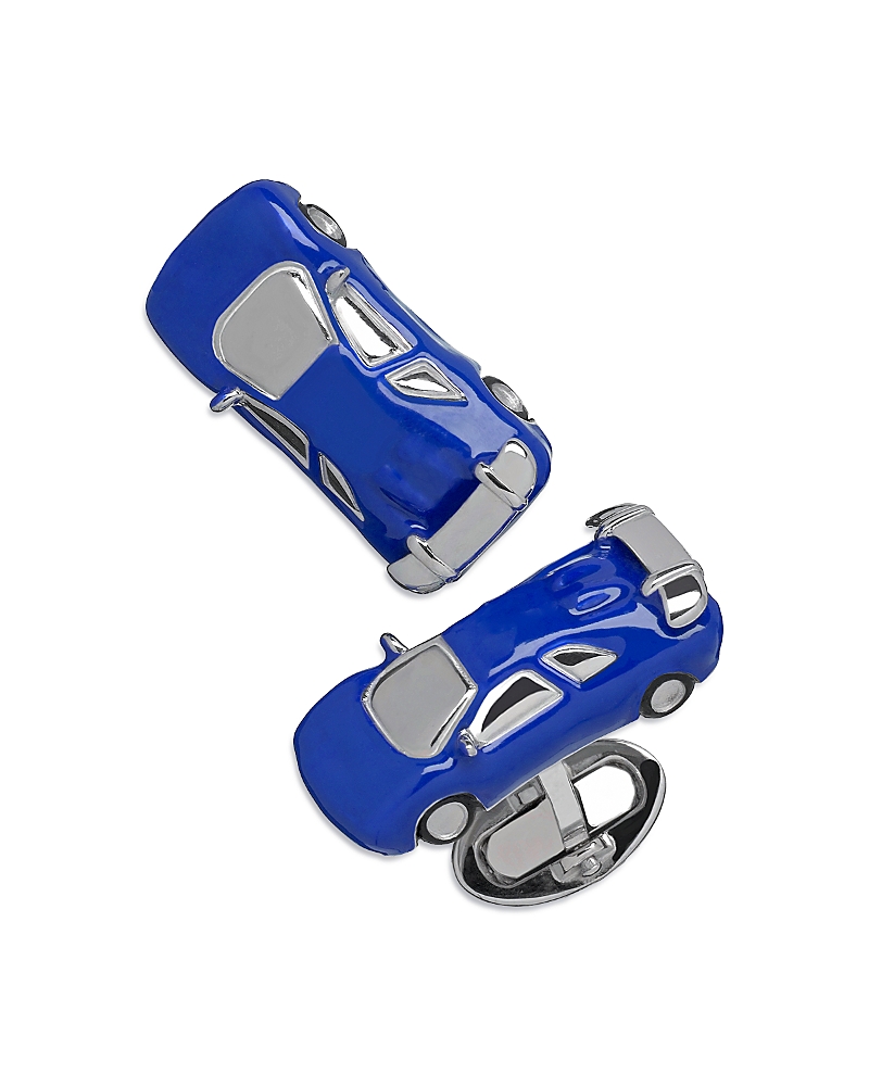 Jan Leslie Blue Fast Car Cufflinks In Blue