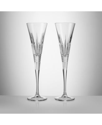 Lismore Diamond Toasting Flute, Set of 2