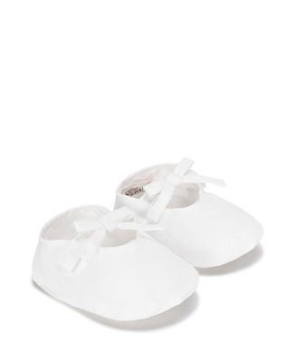 Unisex Linen Bow Front Soft Shoe - Baby