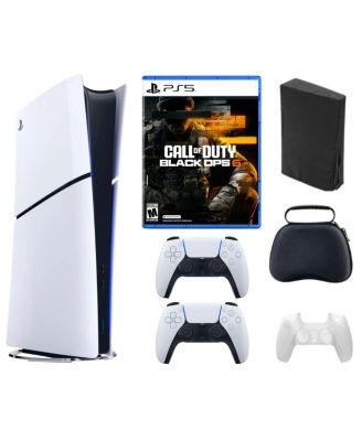 SONY - PS5 PlayStation 5 Bundle with Call of Duty- Ops 6 Game, Accessories and Extra Controller