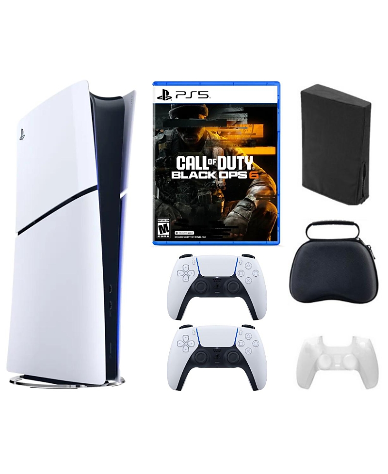 Sony PS5 PlayStation 5 Bundle with Call of Duty- Ops 6 Game, Accessories and Extra Controller