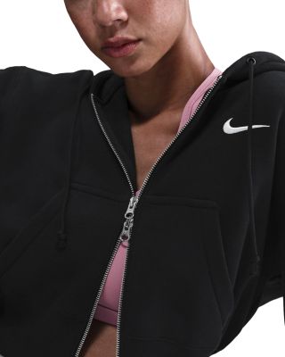 Fleece Cropped Hoodie