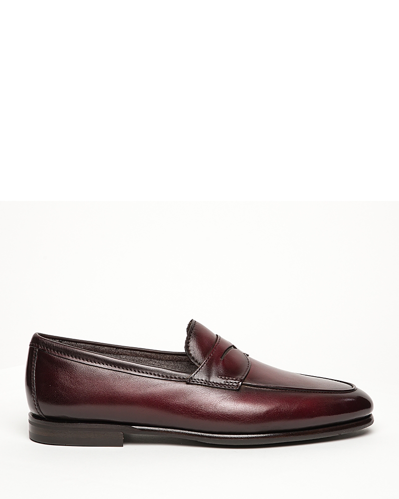 Santoni Men's Carlos Slip On Penny Loafers