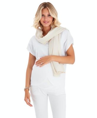 Handy Crossover Short Sleeve Cotton Maternity/Nursing Top