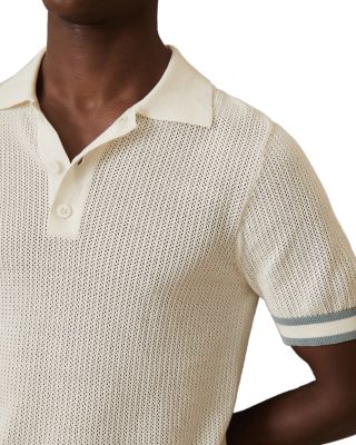 Knit Mesh Polo Shirt