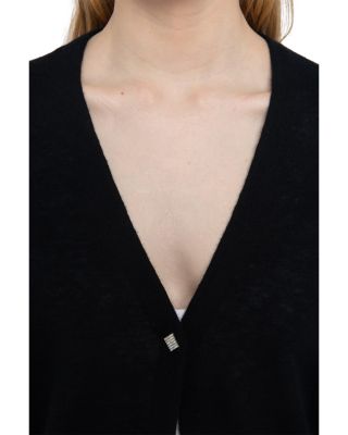 Manylla Cashmere V Neck Cardigan Sweater