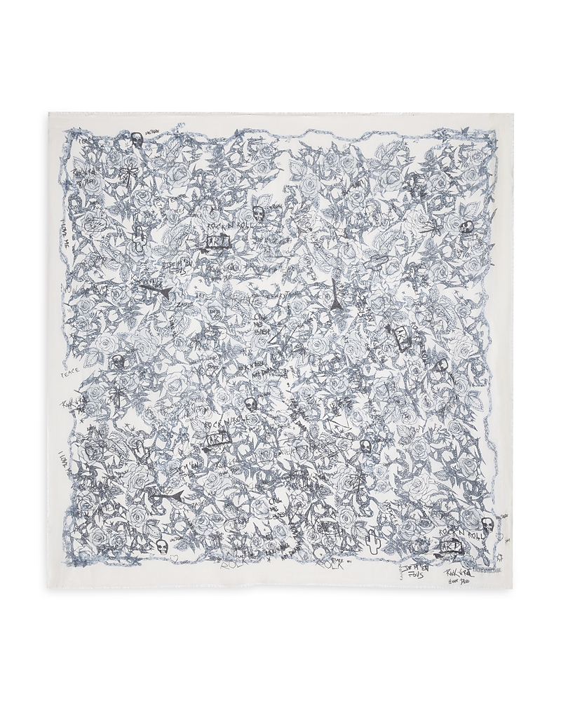 Zadig & Voltaire Kerry Printed Scarf In White
