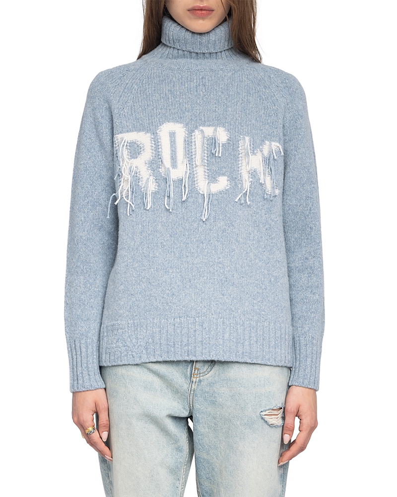 Zadig & Voltaire Mora We Rock Merino Wool Turtleneck Sweater