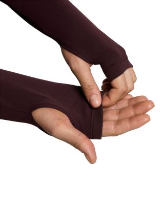 Mock Neck Long Sleeve Zip Front Jacket