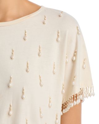 Carmel Beaded Knit Sweater