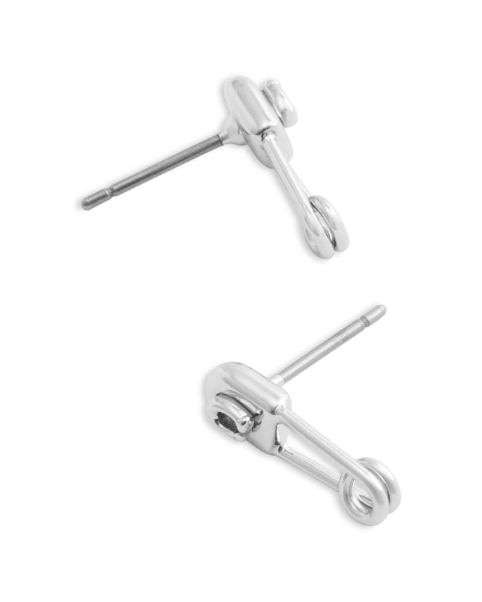 Signature Safety Pin Stud Earrings