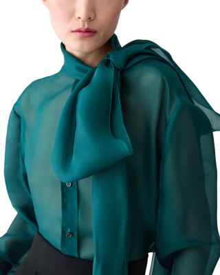 Silk Bow Blouse