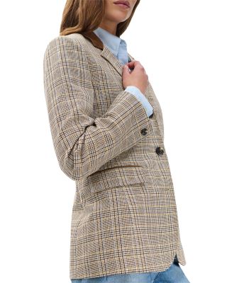 Evia Plaid Blazer