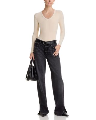Robyn Luxe Rib Long Sleeve U Neck Tee