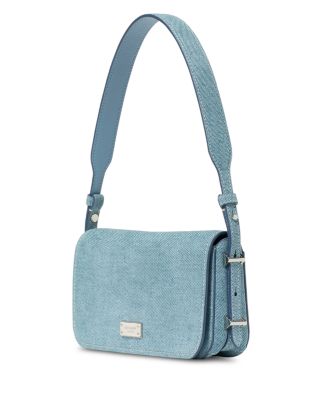Liv Denim Look Leather Shoulder Bag