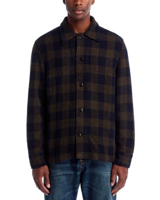 Twill Shirt Jacket in Broken Plaid