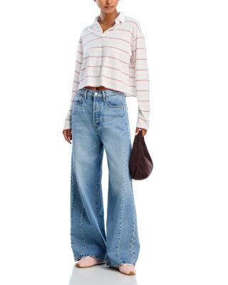 The Pipe Dream Button Sneak High Rise Jeans in Leap At The Chance