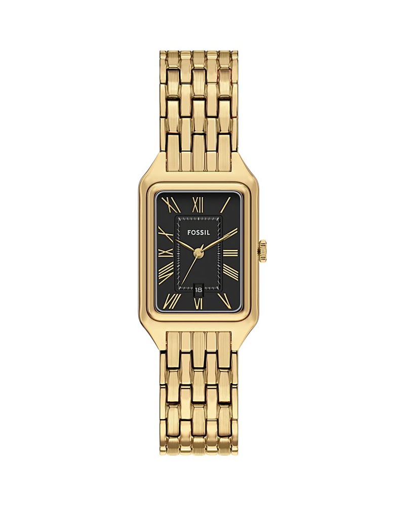 Fossil Women's Raquel Three-hand Date Gold-tone Stainless Steel Watch, 23mm In Gold