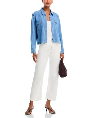 The Super Exes Crop Step Fray Shirt