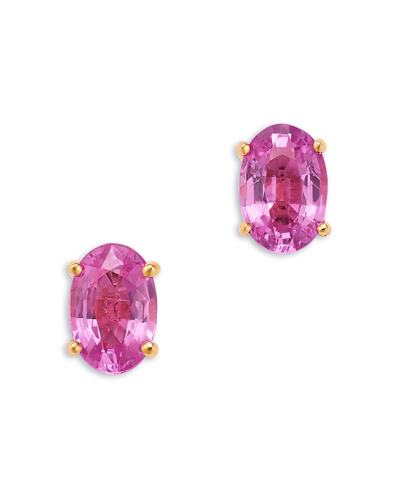 Bloomingdale's Fine Collection Oval Stud Earrings in 14K Yellow Gold · OS