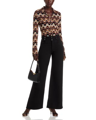 Liv High Rise Wide Leg Jeans in Black