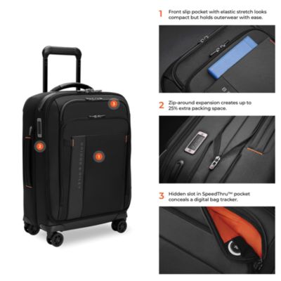 ZDX Essential Global Spinner Carry On Bag