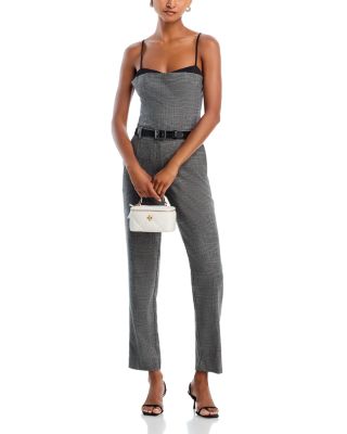 Owen Plaid Suiting Strappy Corset Top