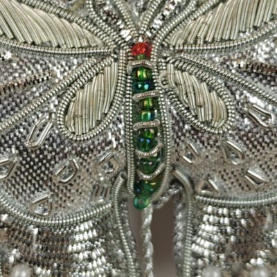 3 Silver Butterflies Ornament